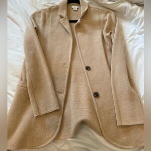 J. Crew cream/brown jacket
